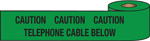 Underground Warning Tape - Caution Telephone Cable Below